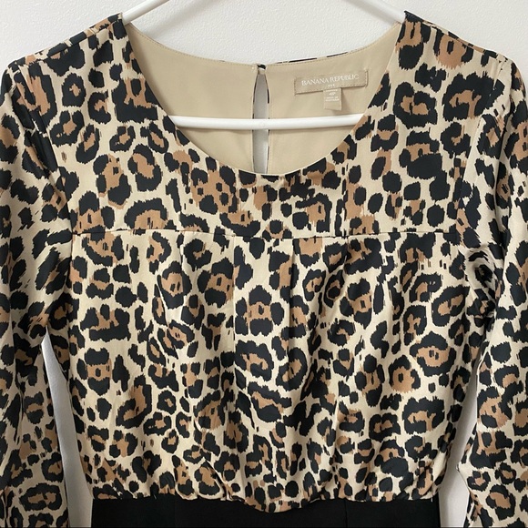 BANANA REPUBLIC LEOPARD PRINT MINI DRESS - Picture 5 of 7